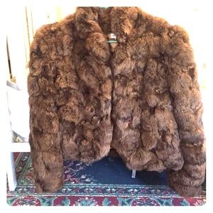 Luxurious Brown Faux Fur Women's Puffer Jacket
